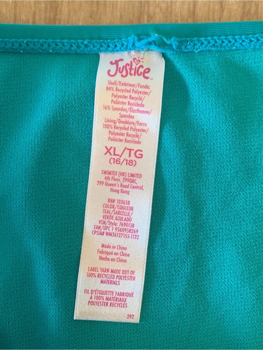 Justice girls ruffle